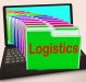 Logistics Folders Laptop Mean Planning Organization And Coordina